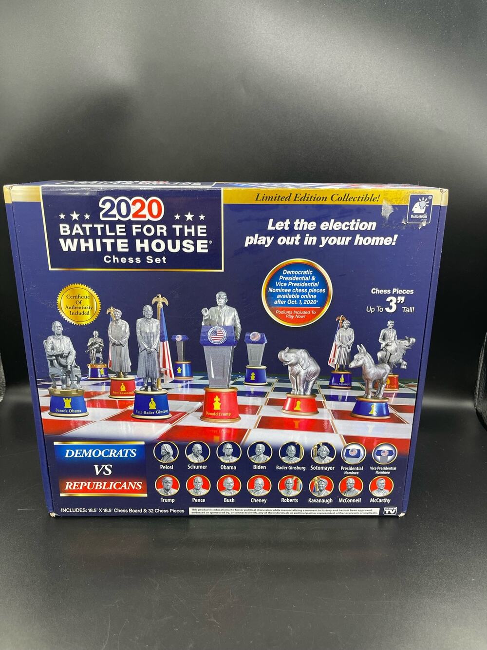 2020 Battle for the White House Chess Set by Bulbhead